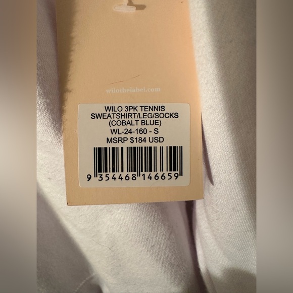 WILO The Label Small White Blue Tennis Crewneck Sweatshirt Melbourne Australia - Picture 4 of 10